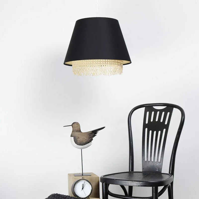 Suspension Luminaire | SENSEI RATTAN (Noir)