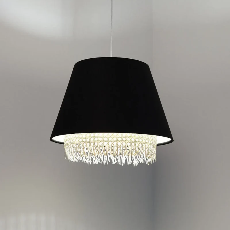 Suspension Luminaire | SENSEI RATTAN (Noir)