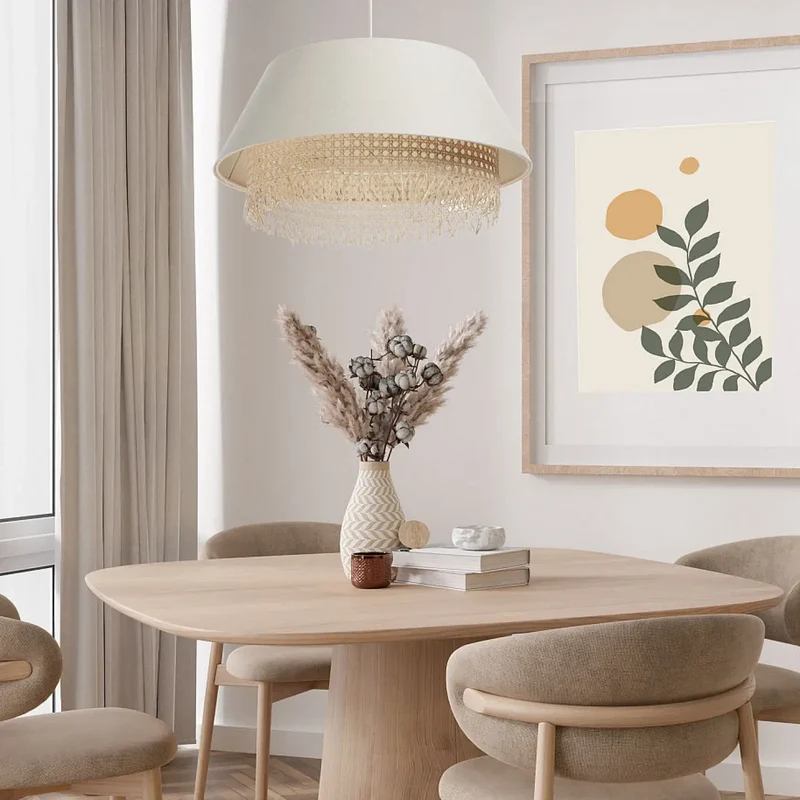 Suspension Luminaire | SENSEI RATTAN (Crème)