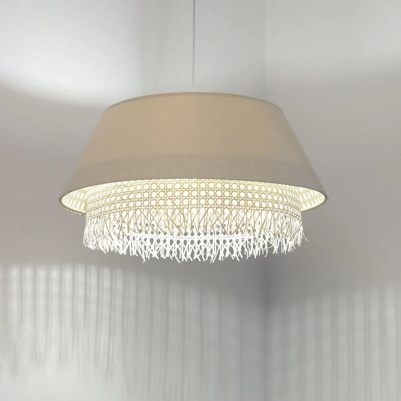 Suspension Luminaire | SENSEI RATTAN (Crème)