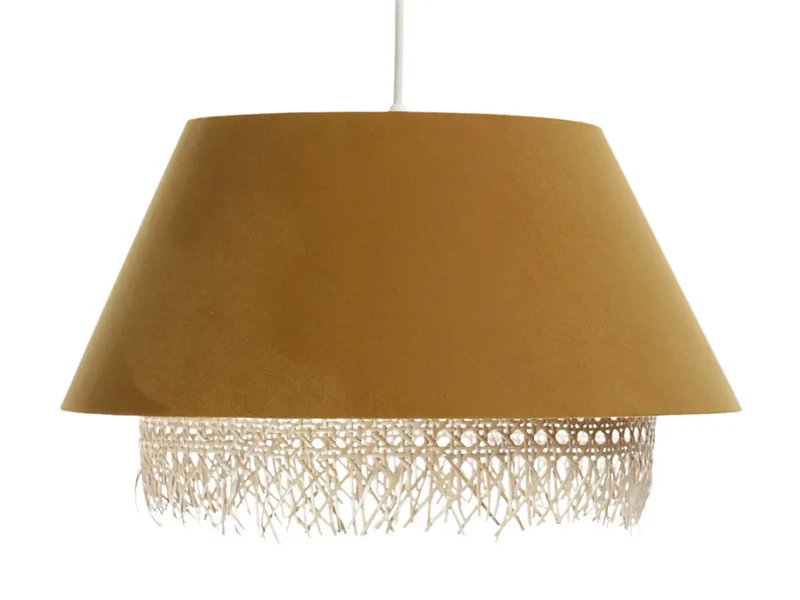 Suspension Luminaire | SENSEI RATTAN (Moutarde)