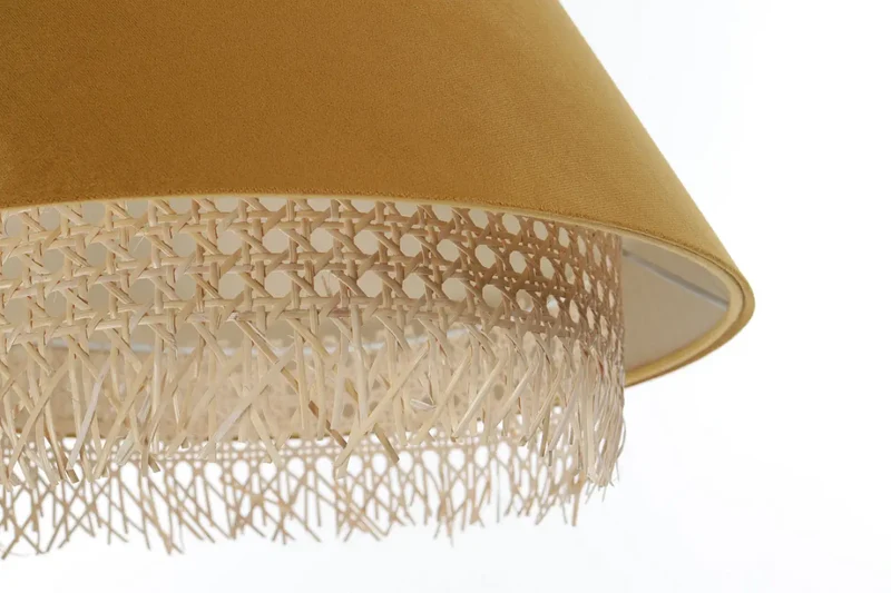 Suspension Luminaire | SENSEI RATTAN (Moutarde)