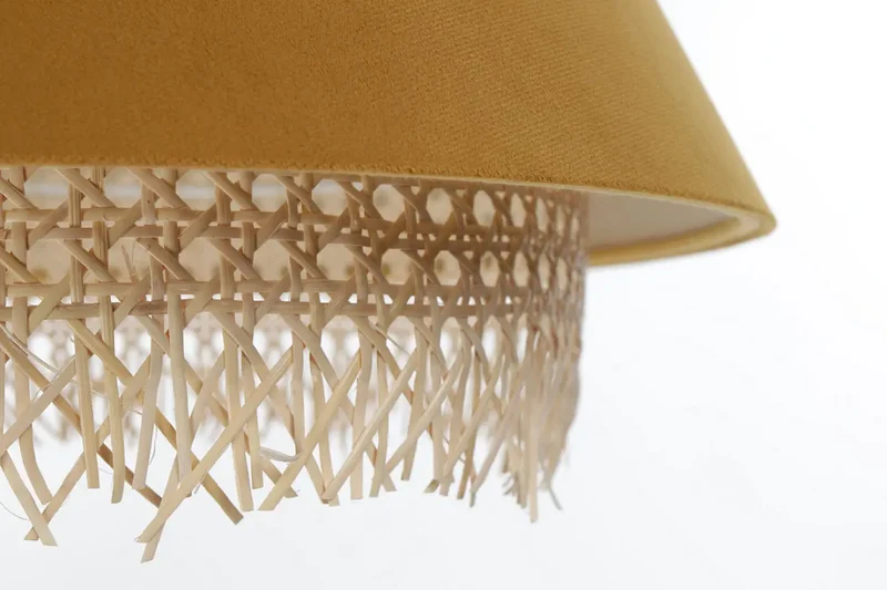 Suspension Luminaire | SENSEI RATTAN (Moutarde)