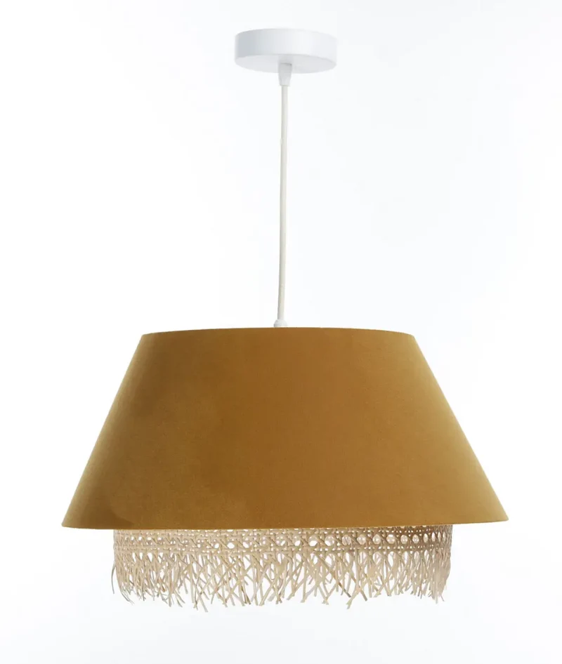 Suspension Luminaire | SENSEI RATTAN (Moutarde)