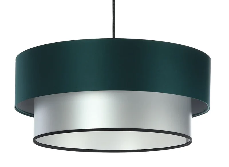 Suspension Luminaire | Duo (Vert Foncé/Argent)