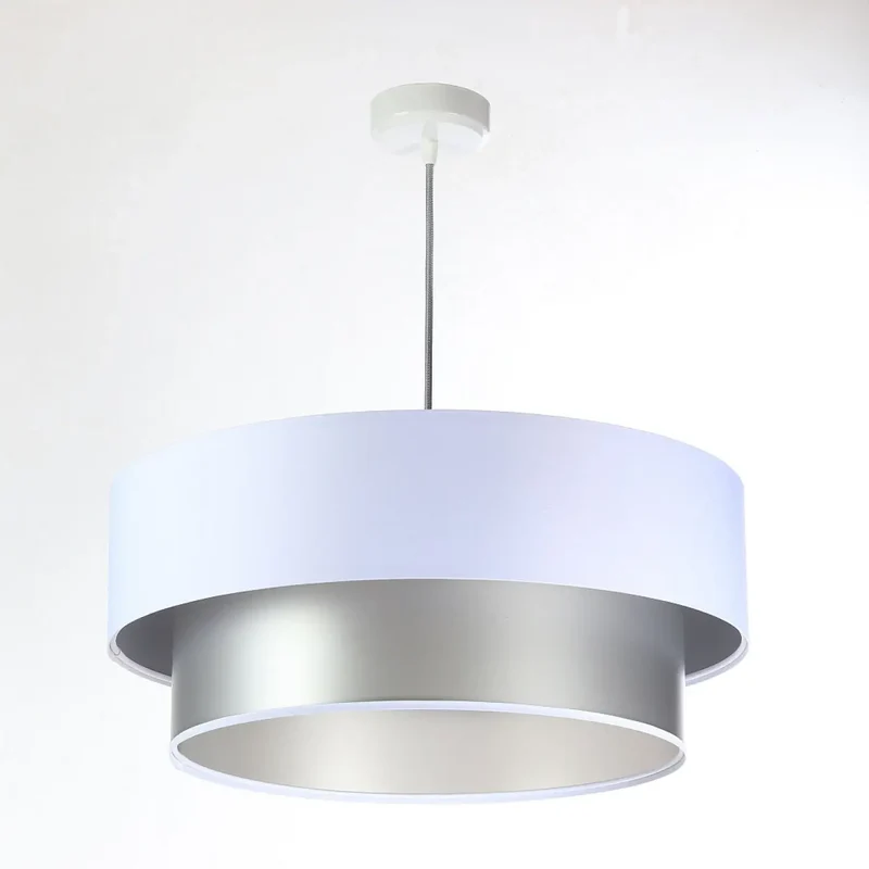Suspension Luminaire | Duo (Blanc/Argent)