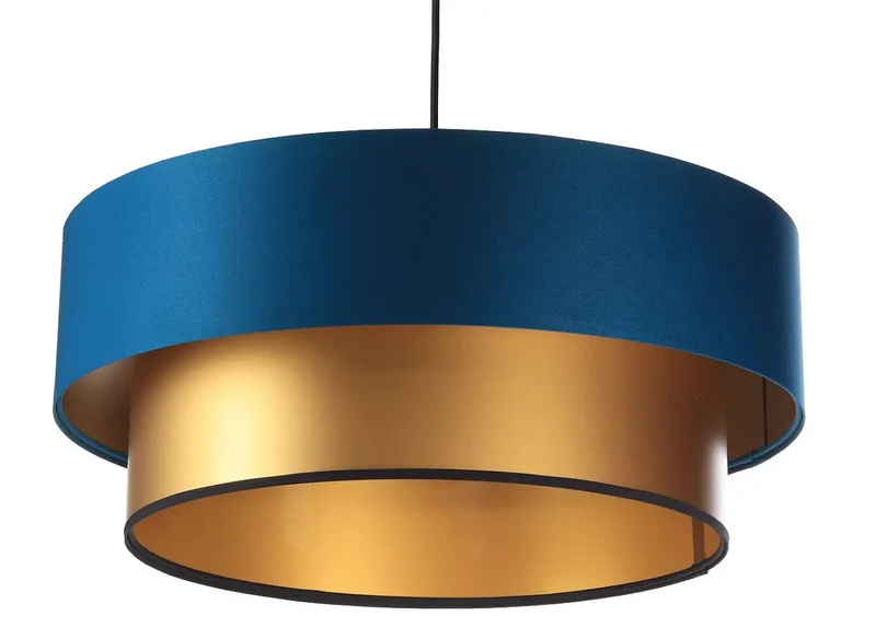Suspension Luminaire | DUO (Turquoise/Doré)