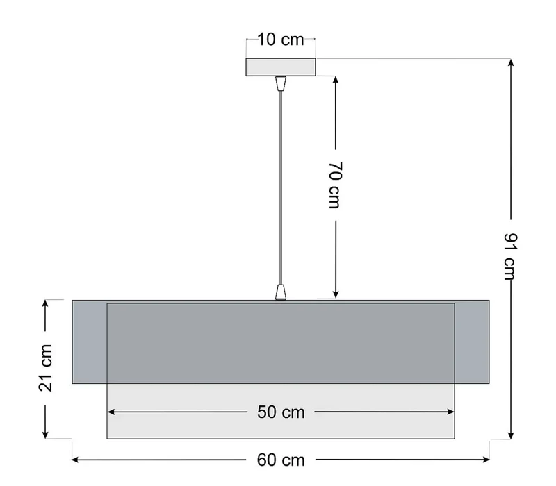 Suspension Luminaire | DUO (Creme/Doré)