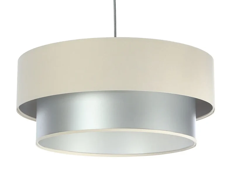 Suspension Luminaire | DUO (Creme/Argent)