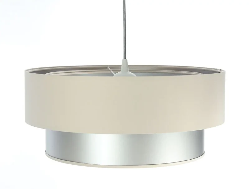 Suspension Luminaire | DUO (Creme/Argent)