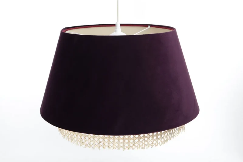 Suspension Luminaire | SENSEI RATTAN (Violet)