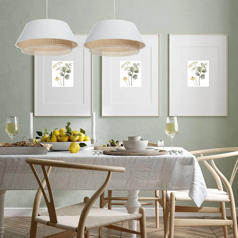 Suspension Luminaire | SENSEI RATTAN (Blanc)