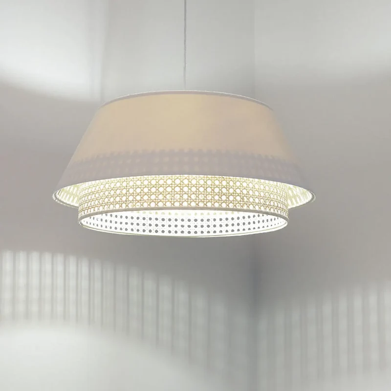 Suspension Luminaire | SENSEI RATTAN (Blanc)