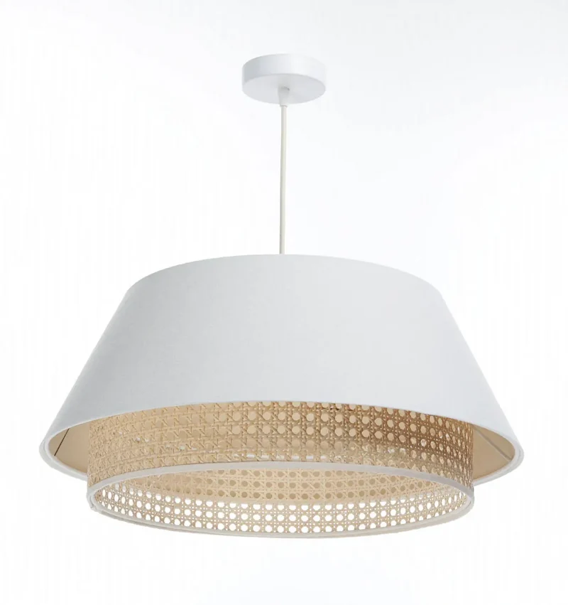 Suspension Luminaire | SENSEI RATTAN (Blanc)