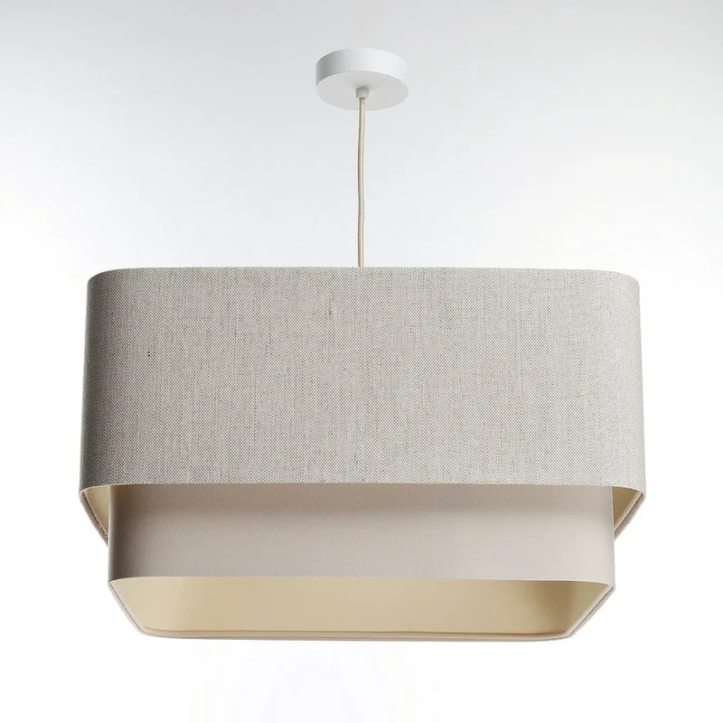 Suspension Luminaire | KWADRO DUO (Beige crème)