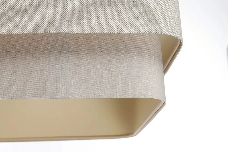 Suspension Luminaire | KWADRO DUO (Beige crème)
