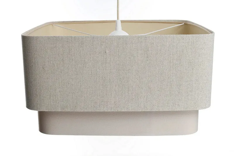 Suspension Luminaire | KWADRO DUO (Beige crème)