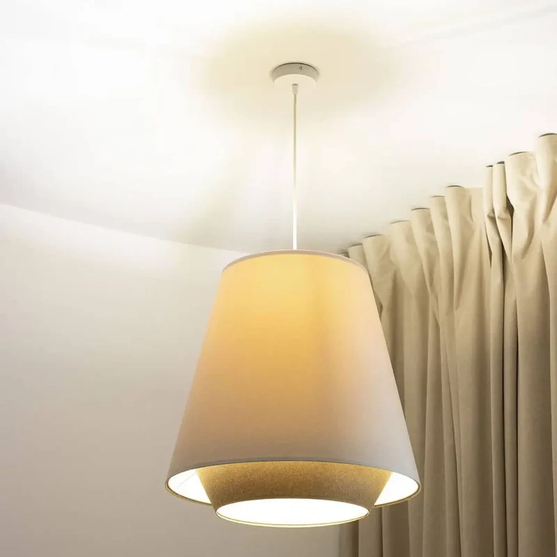 Suspension Luminaire | SENSEI DOBLO (Creme/Marron)