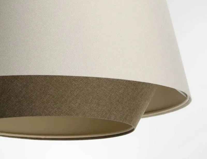 Suspension Luminaire | SENSEI DOBLO (Creme/Marron)