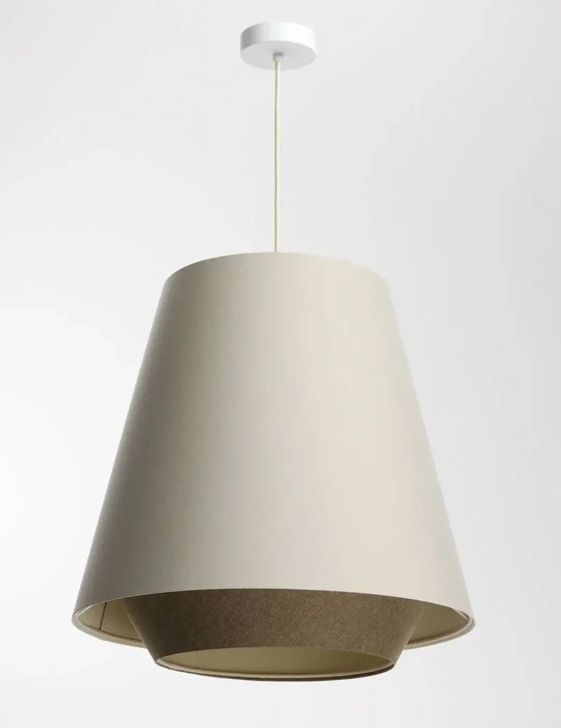 Suspension Luminaire | SENSEI DOBLO (Creme/Marron)