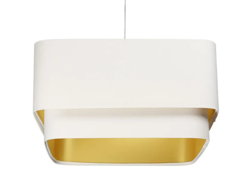 Suspension Luminaire | KWADRO DUO VELOUR (Blanc)