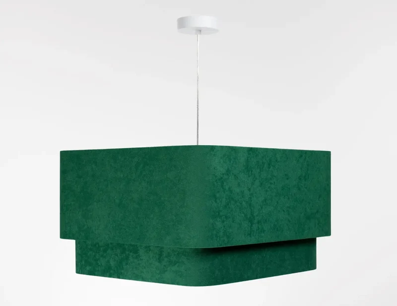 Suspension Luminaire | KWADRO DUO VELOUR (Vert)
