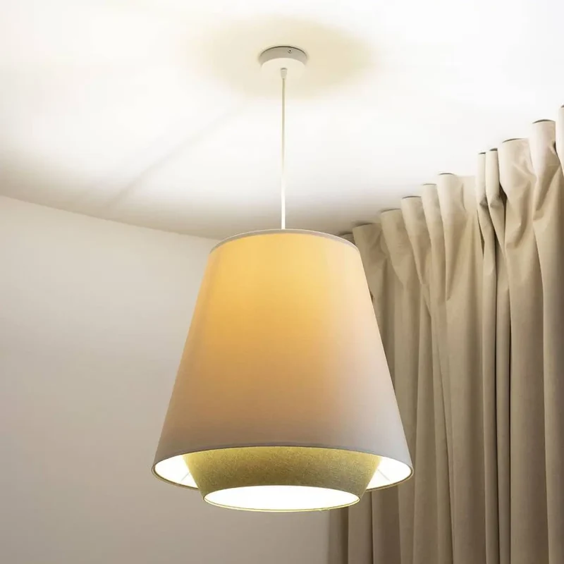 Suspension Luminaire | SENSEI DOBLO (Creme/Olive)