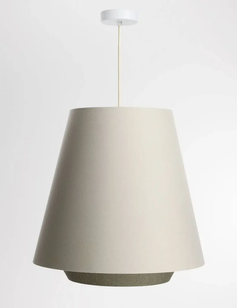 Suspension Luminaire | SENSEI DOBLO (Creme/Olive)