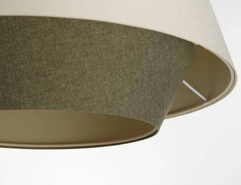 Suspension Luminaire | SENSEI DOBLO (Creme/Olive)