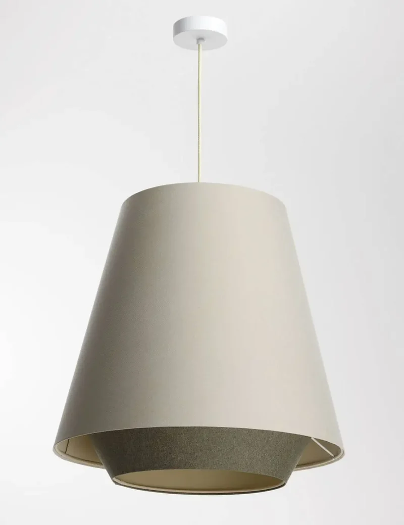 Suspension Luminaire | SENSEI DOBLO (Creme/Olive)