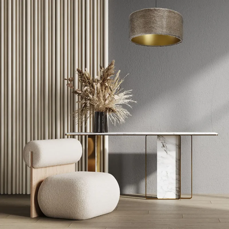 Suspension Luminaire | BEAR LIGHT (Beige/Marron/Doré)