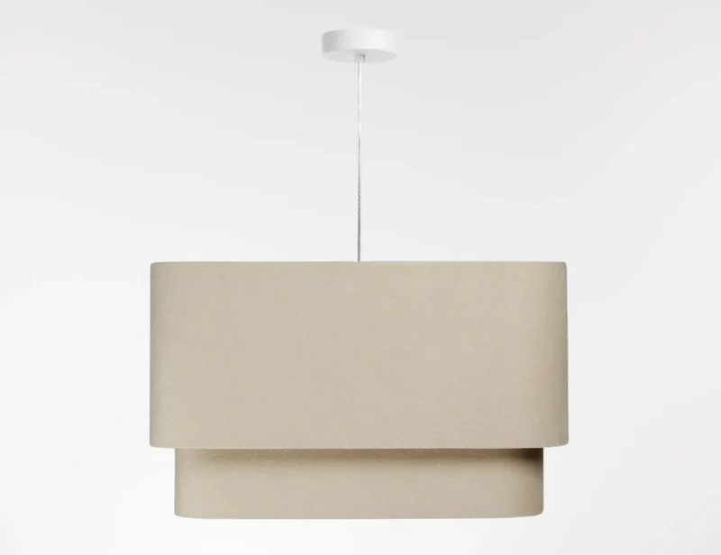 Suspension Luminaire | KWADRO DUO VELOUR (Beige)