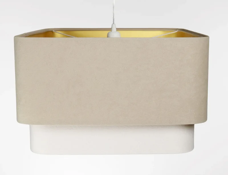 Suspension Luminaire | KWADRO DUO (Beige/Blanc)