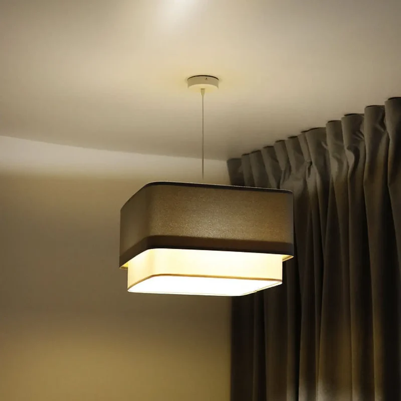 Suspension Luminaire | KWADRO DUO (Gris/Blanc)