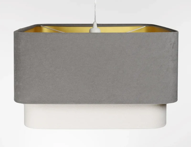 Suspension Luminaire | KWADRO DUO (Gris/Blanc)