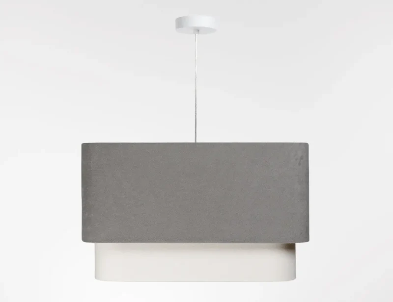 Suspension Luminaire | KWADRO DUO (Gris/Blanc)