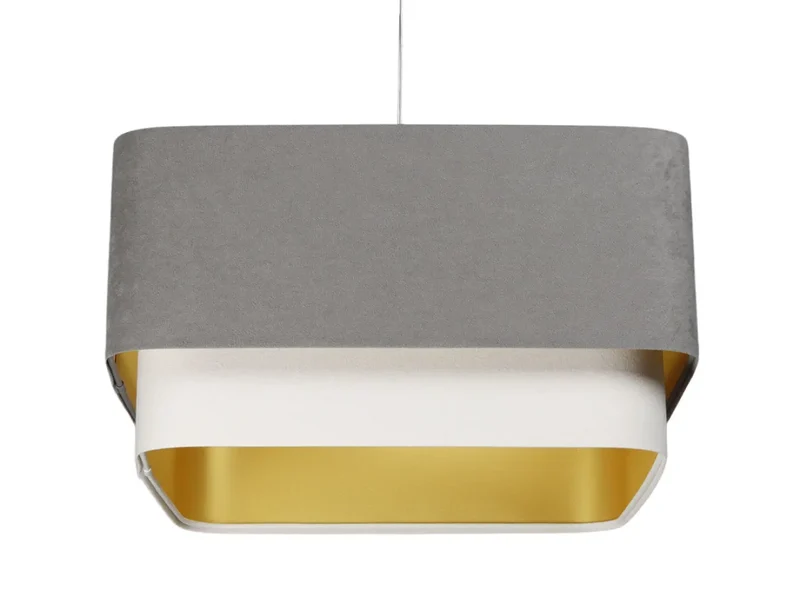 Suspension Luminaire | KWADRO DUO (Gris/Blanc)