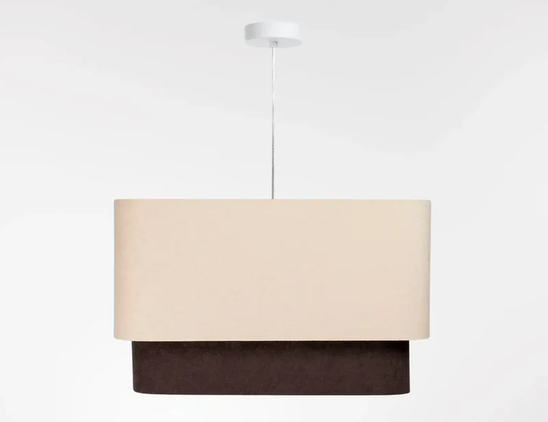 Suspension Luminaire | KWADRO DUO (Beige/Marron)