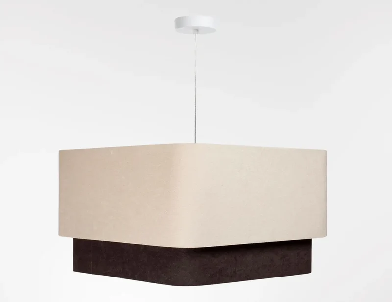 Suspension Luminaire | KWADRO DUO (Beige/Marron)