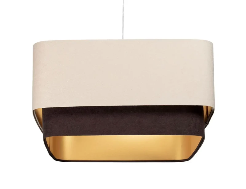 Suspension Luminaire | KWADRO DUO (Beige/Marron)
