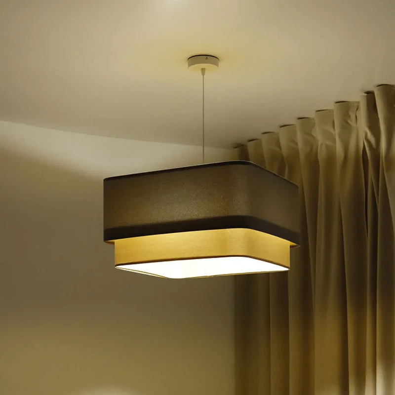 Suspension Luminaire | KWADRO DUO (Gris/Beige)