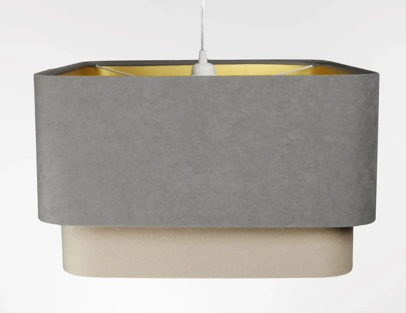 Suspension Luminaire | KWADRO DUO (Gris/Beige)