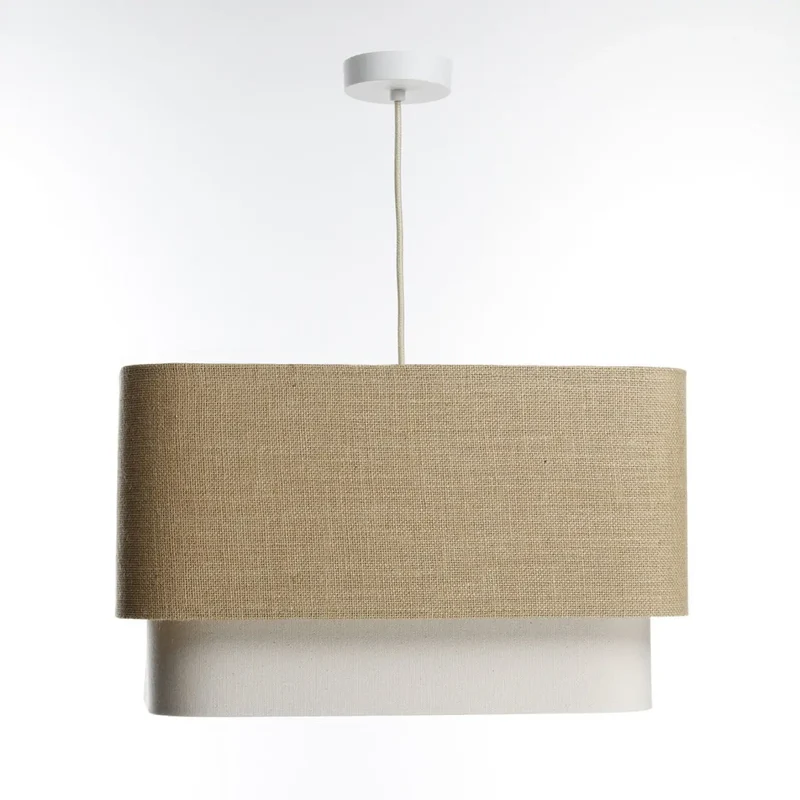 Suspension Luminaire | KWADRO DUO (Beige/Crème)