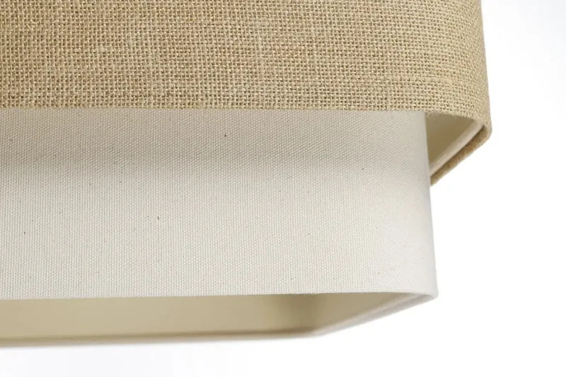 Suspension Luminaire | KWADRO DUO (Beige/Crème)