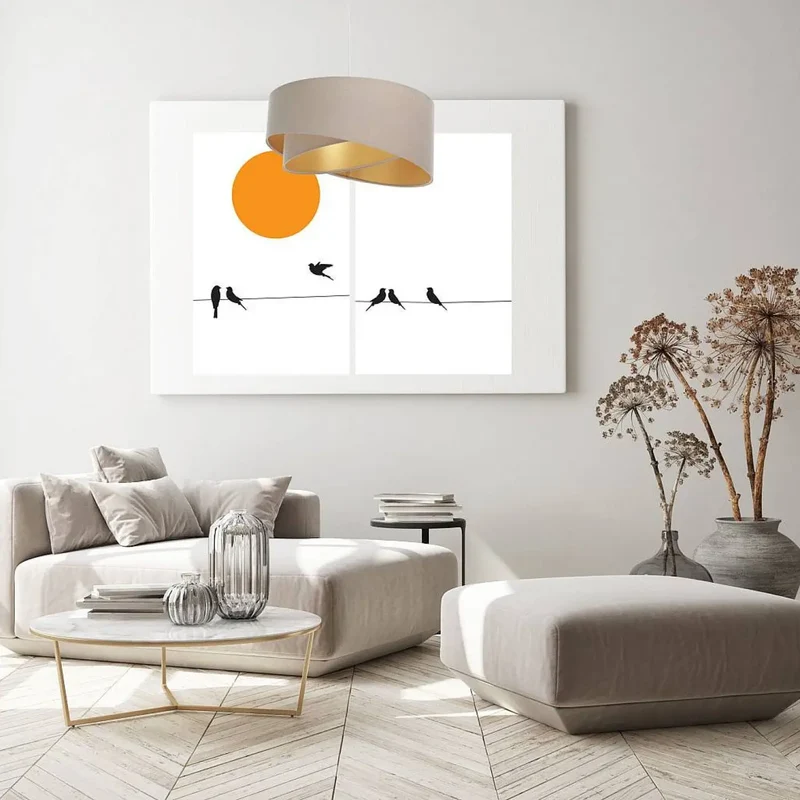 Suspension Luminaire | GALAXY AURIC (Beige/Doré)