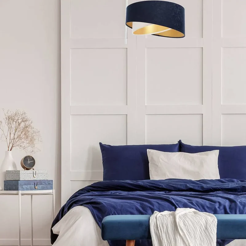 Suspension Luminaire | GALAXY AURIC (Bleu Marine/Blanc)
