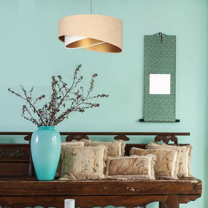 Suspension Luminaire | GALAXY AURIC (Beige/Blanc)