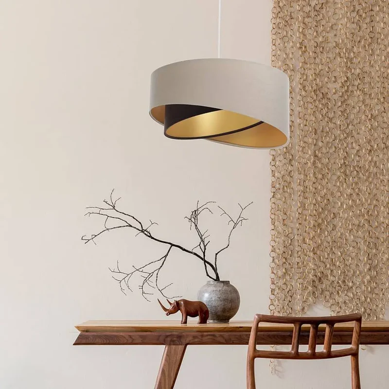 Suspension Luminaire | AURIC (Beige/Marron)