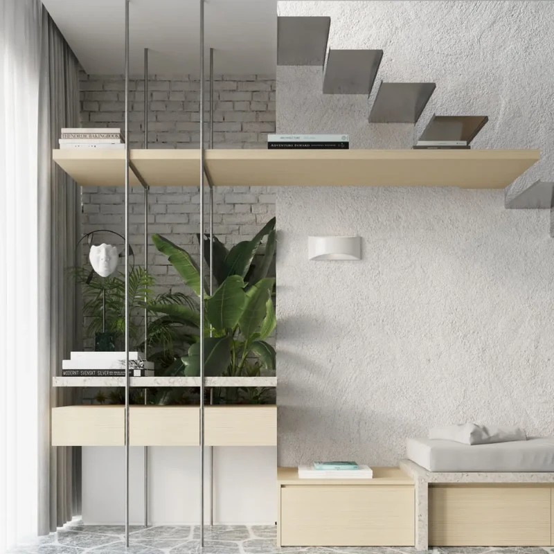 Applique Murale vernie | VIXEN (Blanc Brillant)