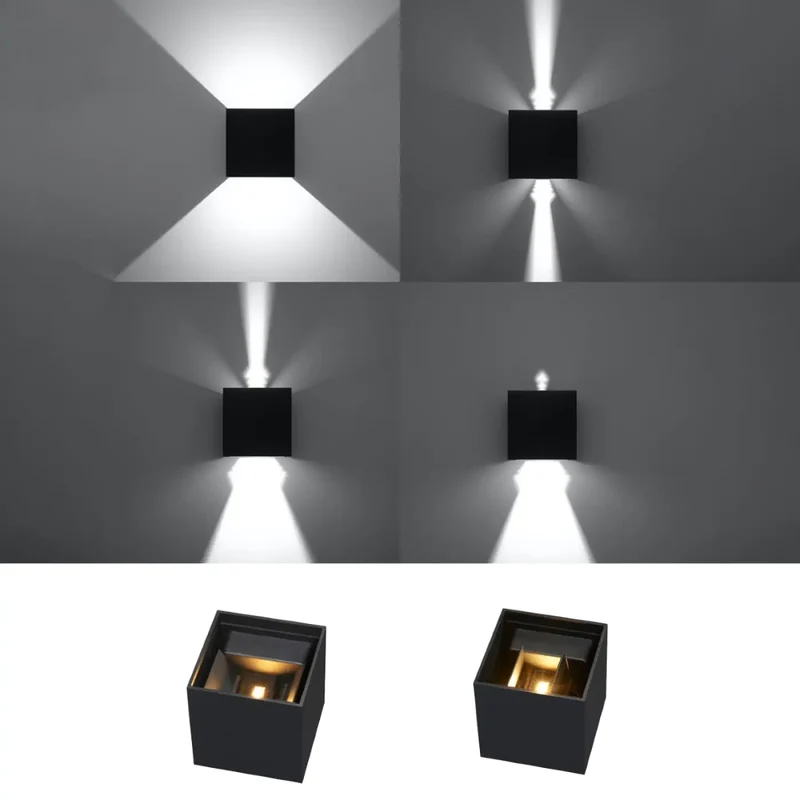 Applique Murale LED IP54 | LUCA (Noir)